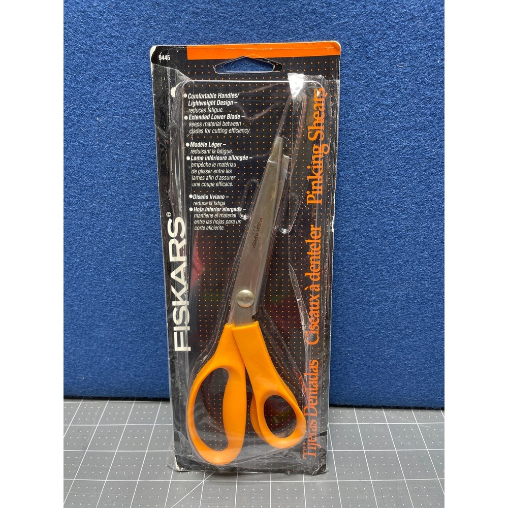 Fiskars Pinking Shears 8" 9445 New Old Stock Open Package